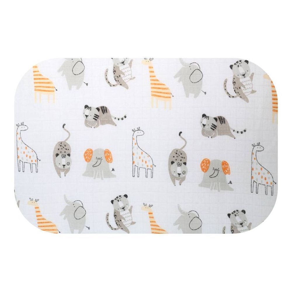 Diaper - 26858 - TETRA PRINT - EGA - CYRK - GREY - size 70x80 cm