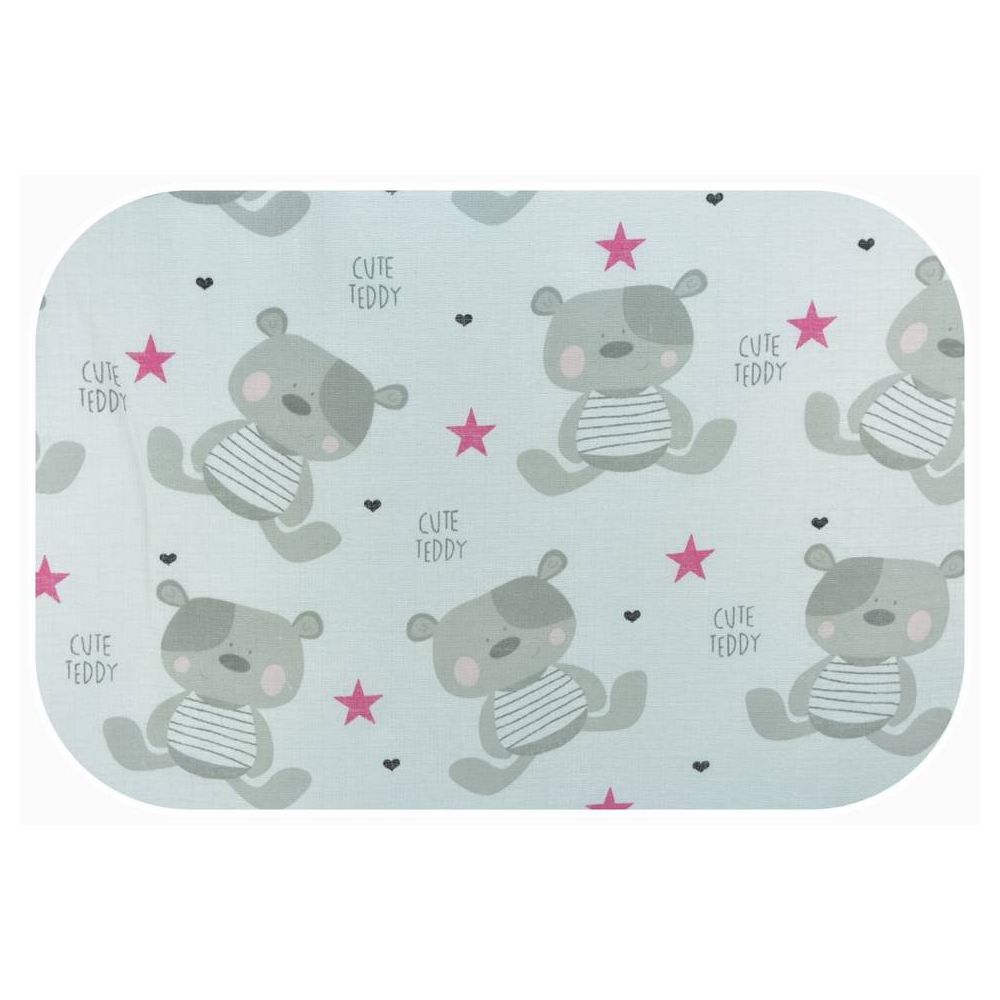 Sauskelnės - 17788 - TETRA PRINT - EGA - CUTE TEDDY - PINK - dydis 70x80 cm