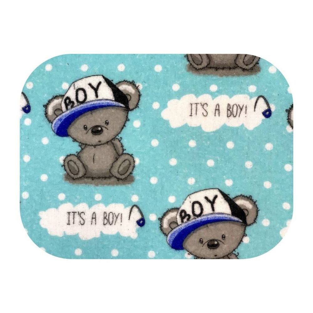 Sauskelnės - 17450 - FLANEL PRINT - EGA - BOY - TURKUS - dydis 70x80 cm