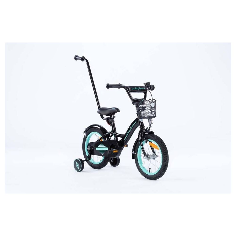 Dviratis - XXV- TOMABIKE 14" - PLATINUM - BLACK / TURKUS