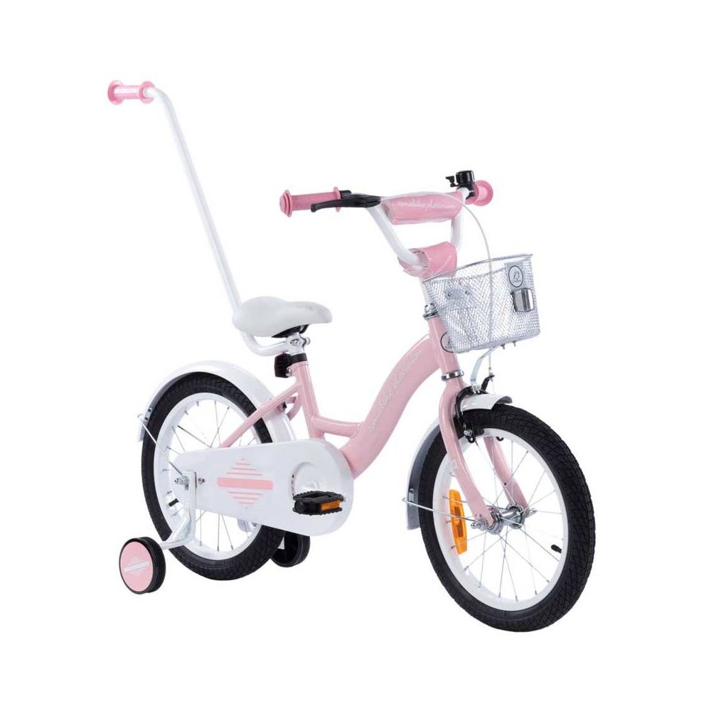 Dviratis - XXV - TOMABIKE 16" - PLATININIS - ŠVIESIAI ROŽINIS