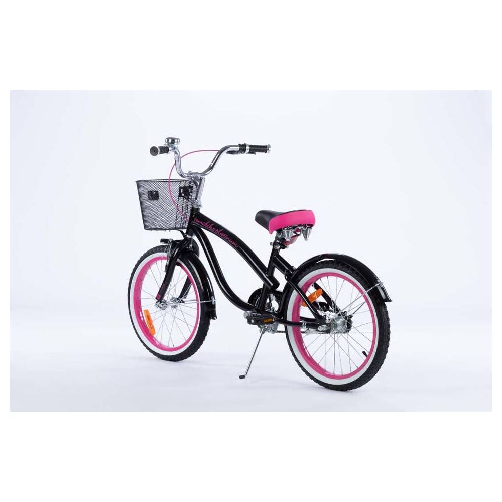 Dviratis - XXIII - TOMABIKE 18" - CRUISER - JUODA / ROŽINĖ