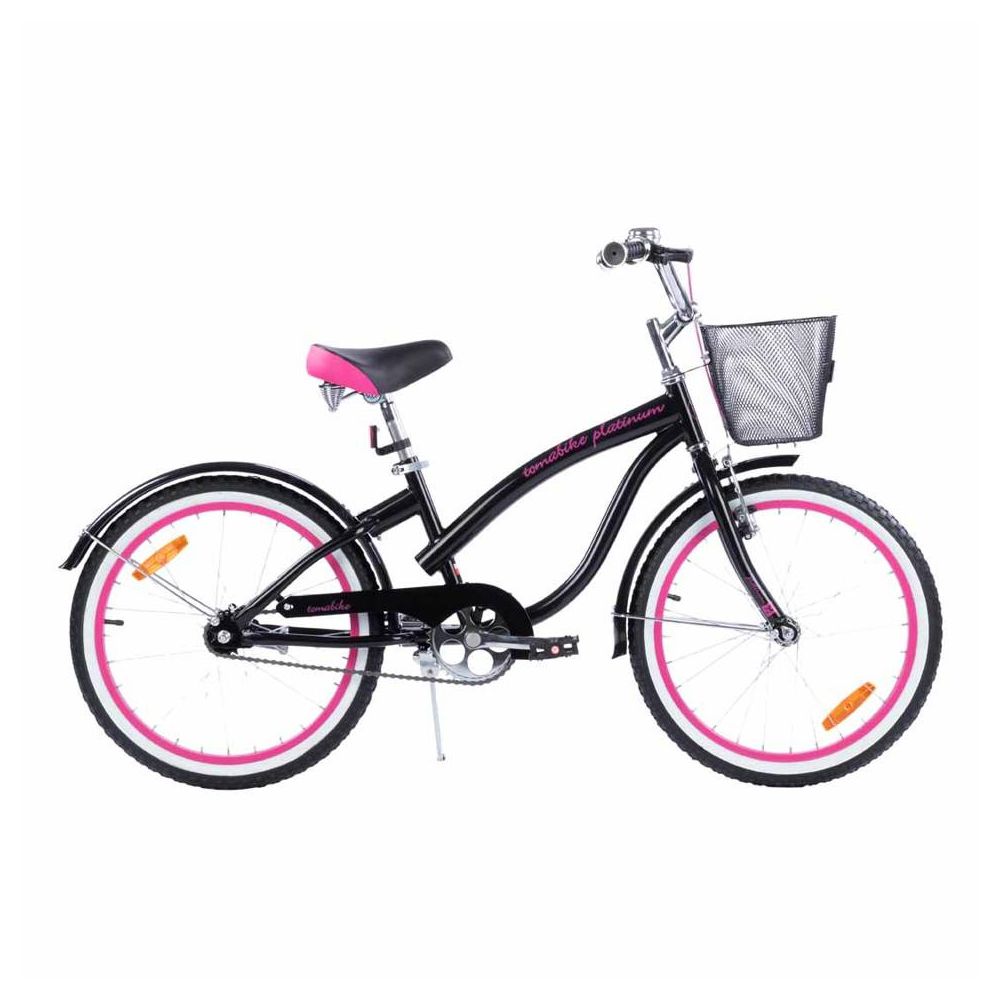 Dviratis - XXIII - TOMABIKE 20" - CRUISER - JUODA / ROŽINĖ
