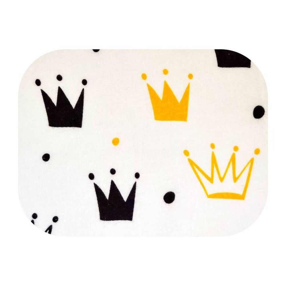 Sauskelnės - 23024 - FLANEL PRINT - EGA - CORONA - geltonos spalvos - dydis 70x80 cm