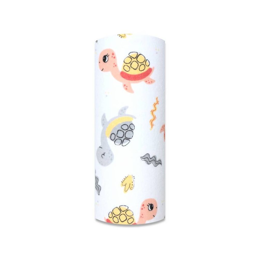 Sauskelnės - 27664 - FLANEL PRINT - EGA - Geltonos spalvos - SALOMON dydis 70x80 cm