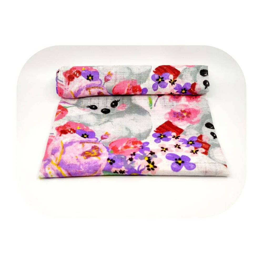Sauskelnės - 23482 - TETRA PRINT - EGA - KOALA - PINK - dydis 70x80 cm