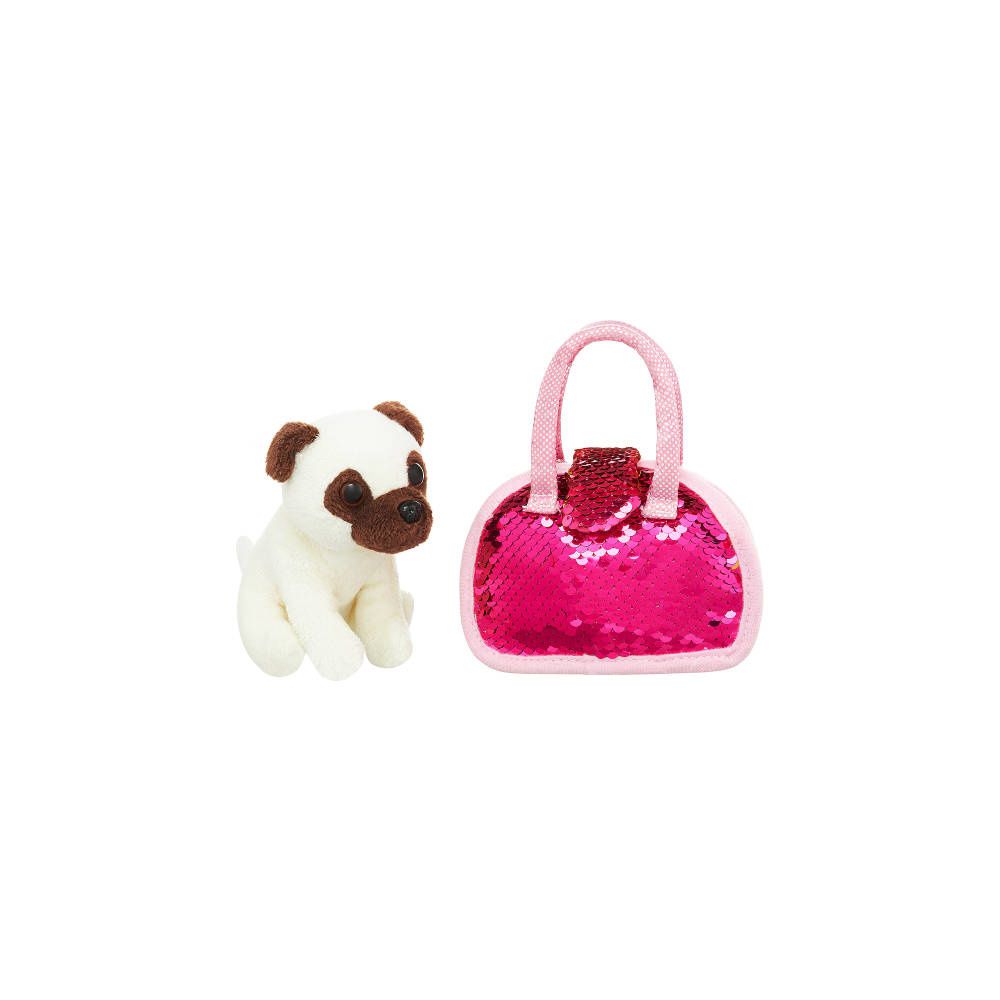 Pliušinis žaislas - 84385 / 43854 - DOGGIE su blizgučiais - dydis 11 cm