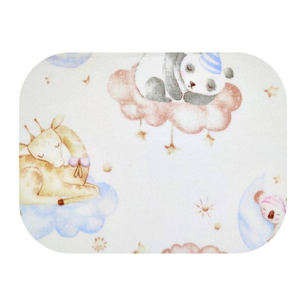 Sauskelnės - 24847 - FLANNEL PRINT - EGA - SLEIPING ANIMALS - dydis 70x80 cm