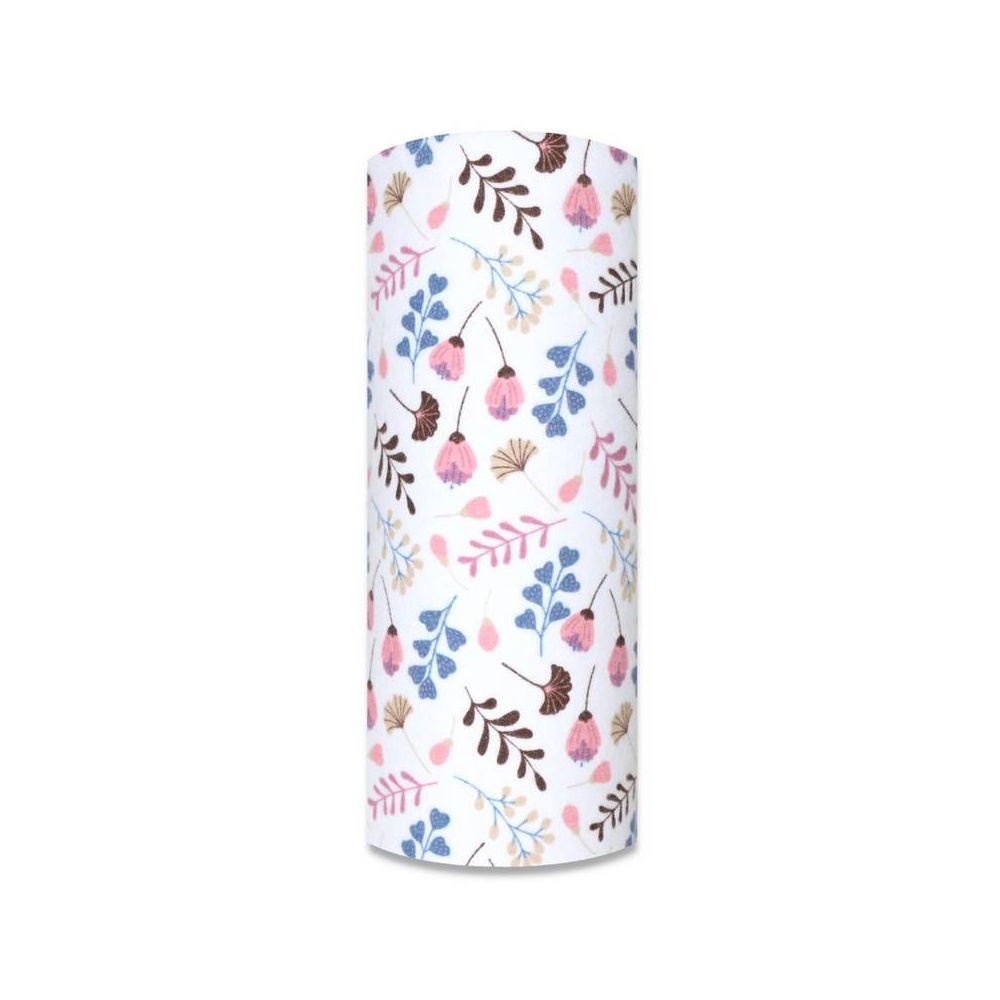 Sauskelnės - 27640 - FLANNEL PRINT - EGA - SUMMER FLOW - PINK - dydis 70x80 cm
