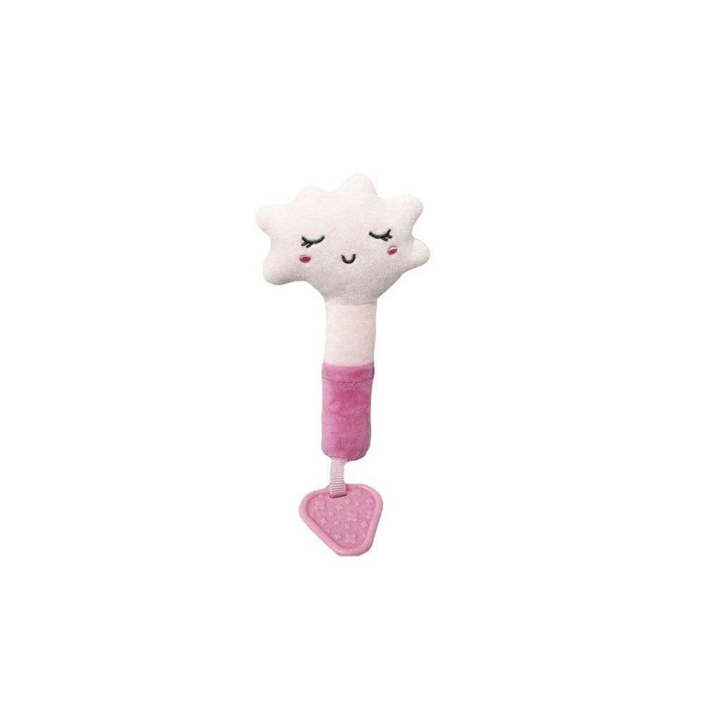 Minkštas rožinis žaislas su kramtuku ir garsu 9281 JW.CLOUD 17cm