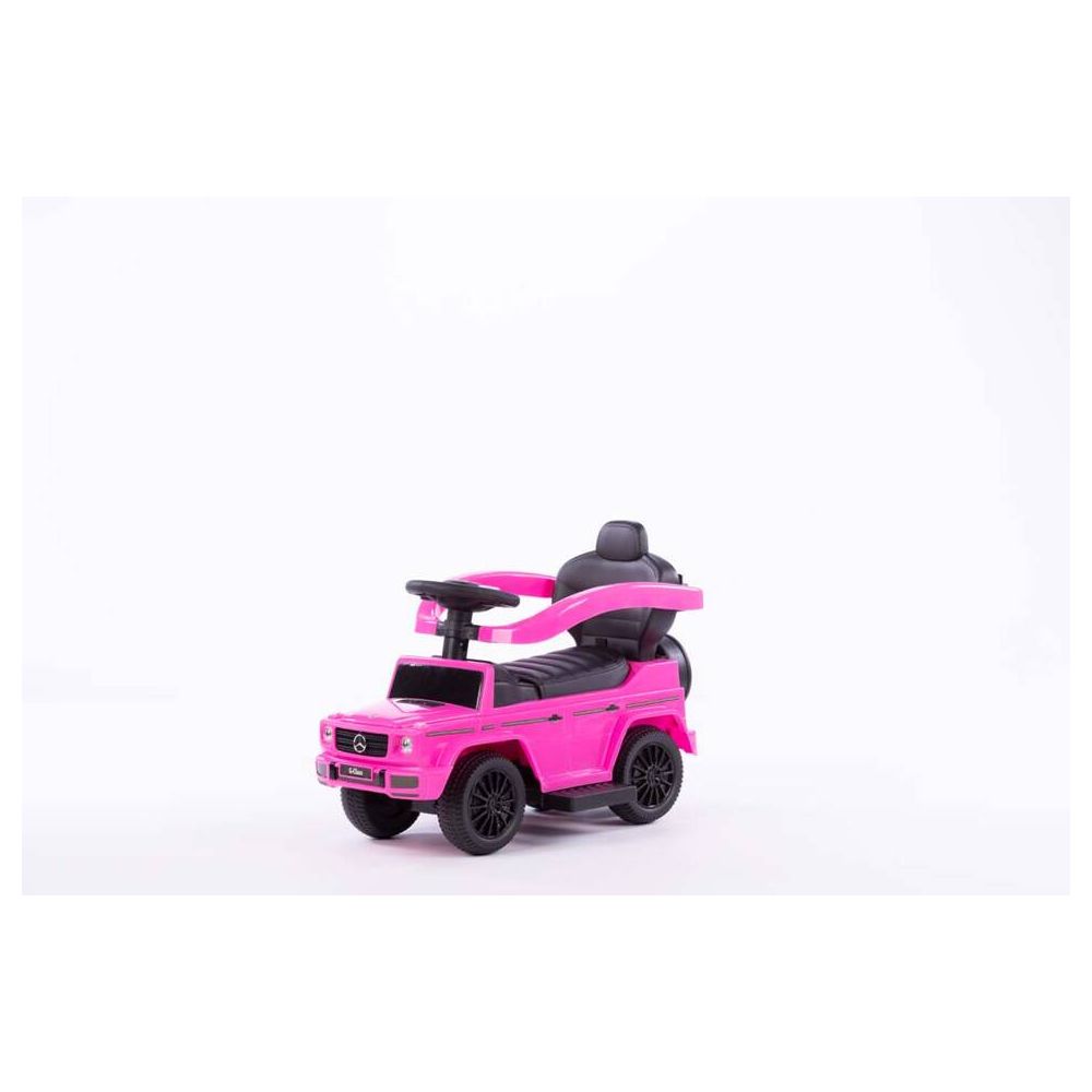 Paspiriama mašinėlė - 653 - guminiai ratlankiai - eko oda - MERCEDES G350D - PINK