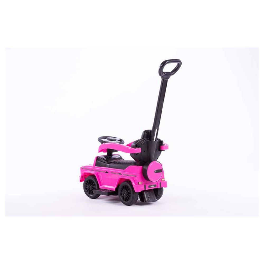 Paspiriama mašinėlė - 653 - guminiai ratlankiai - eko oda - MERCEDES G350D - PINK