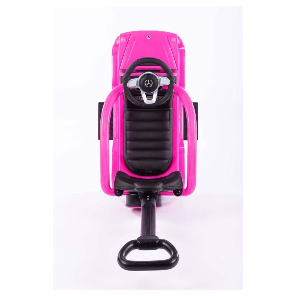 Paspiriama mašinėlė - 653 - guminiai ratlankiai - eko oda - MERCEDES G350D - PINK