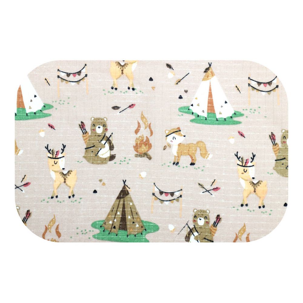 Sauskelnės - 28647 - TETRA PRINT - EGA - INDIAN CAMP - BEIGIE - dydis 70x80 cm