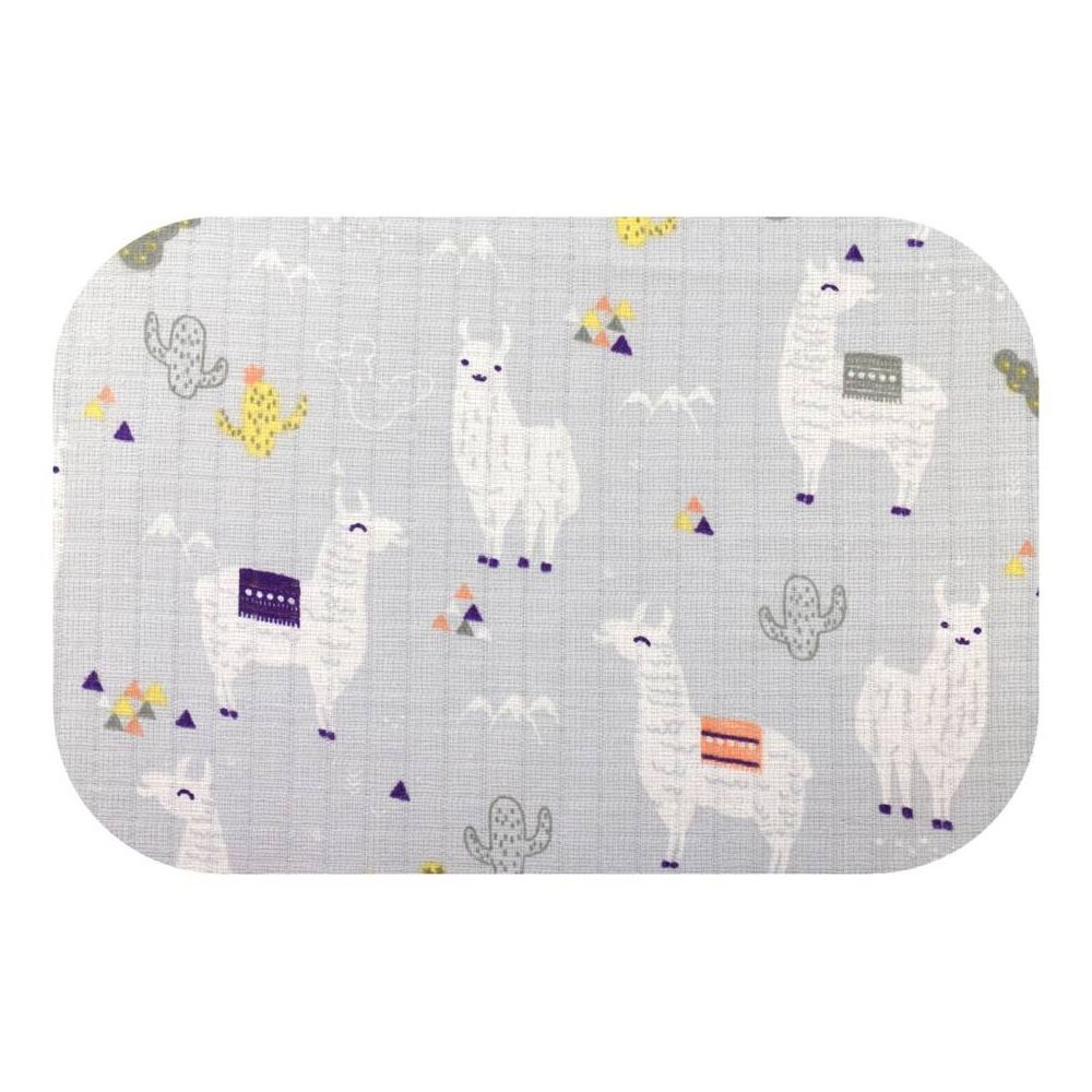 Sauskelnės - 25097 - TETRA PRINT - EGA - LAMA - GREY / WHITE - dydis 70x80 cm