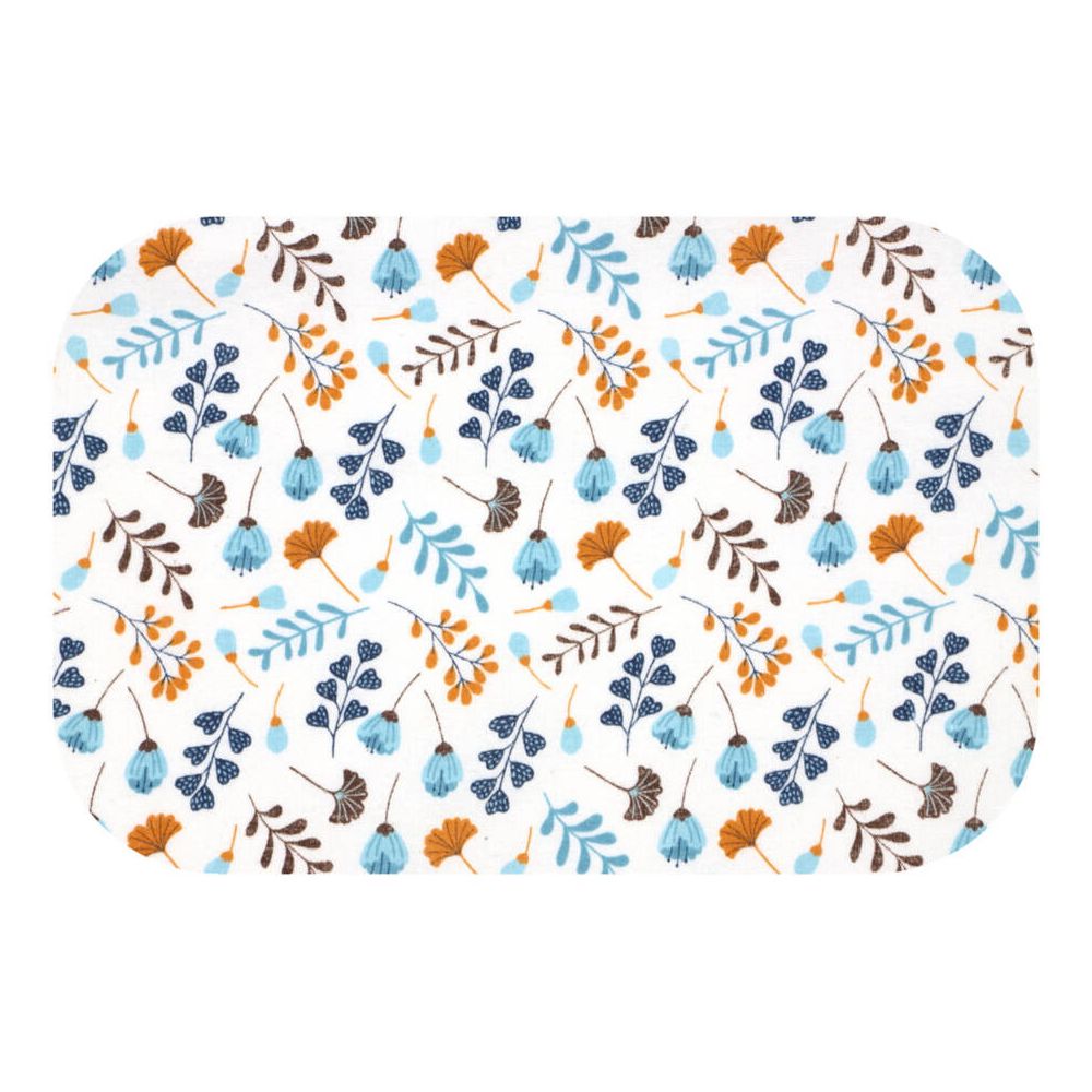 Sauskelnės - 27633 - FLANNEL PRINT - EGA - SUMMER FLOW - BLUE - dydis 70x80 cm