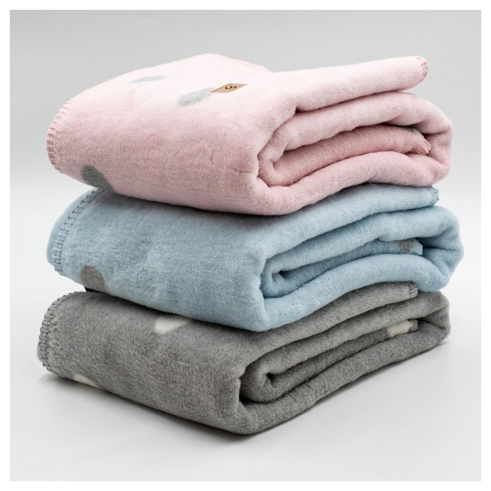 Cotton blanket Bari 75x100cm baby pink