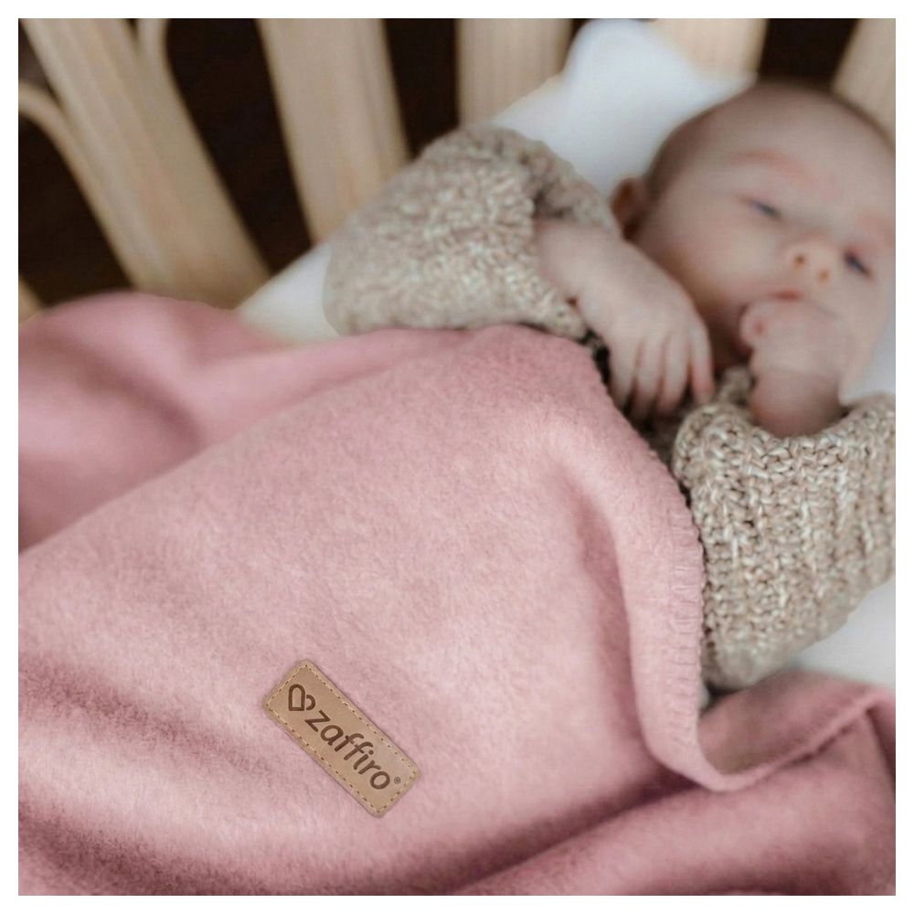 Cotton blanket Oslo 75x100cm baby pink