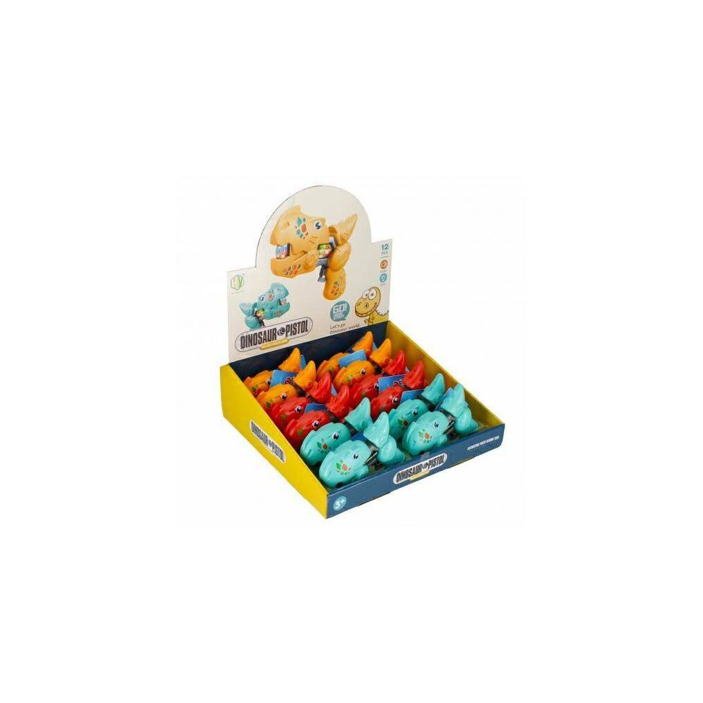 89909 PISTOLETAS B/O DINO 13 CM 1vnt