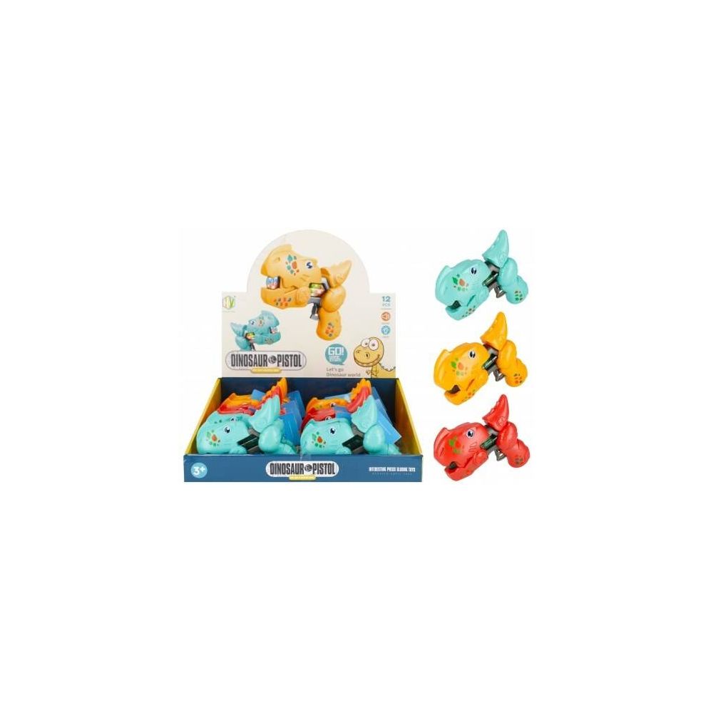 89909 PISTOLETAS B/O DINO 13 CM 1vnt