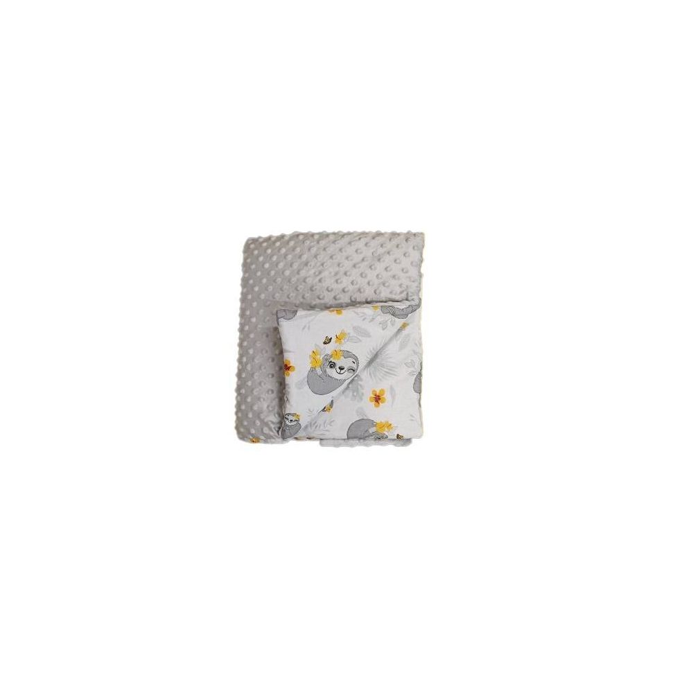 Antklodė - 664- su užpildu - MINKY / BAWEŁNA - dydis 75x90 - GREY