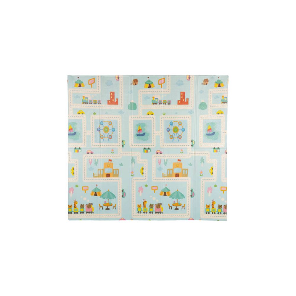 Dvipusis žaidimų kilimėlis - sulankstomas - 7726 - PLAY & EDU - BEAR & ROAD - dydis: 180x200 cm