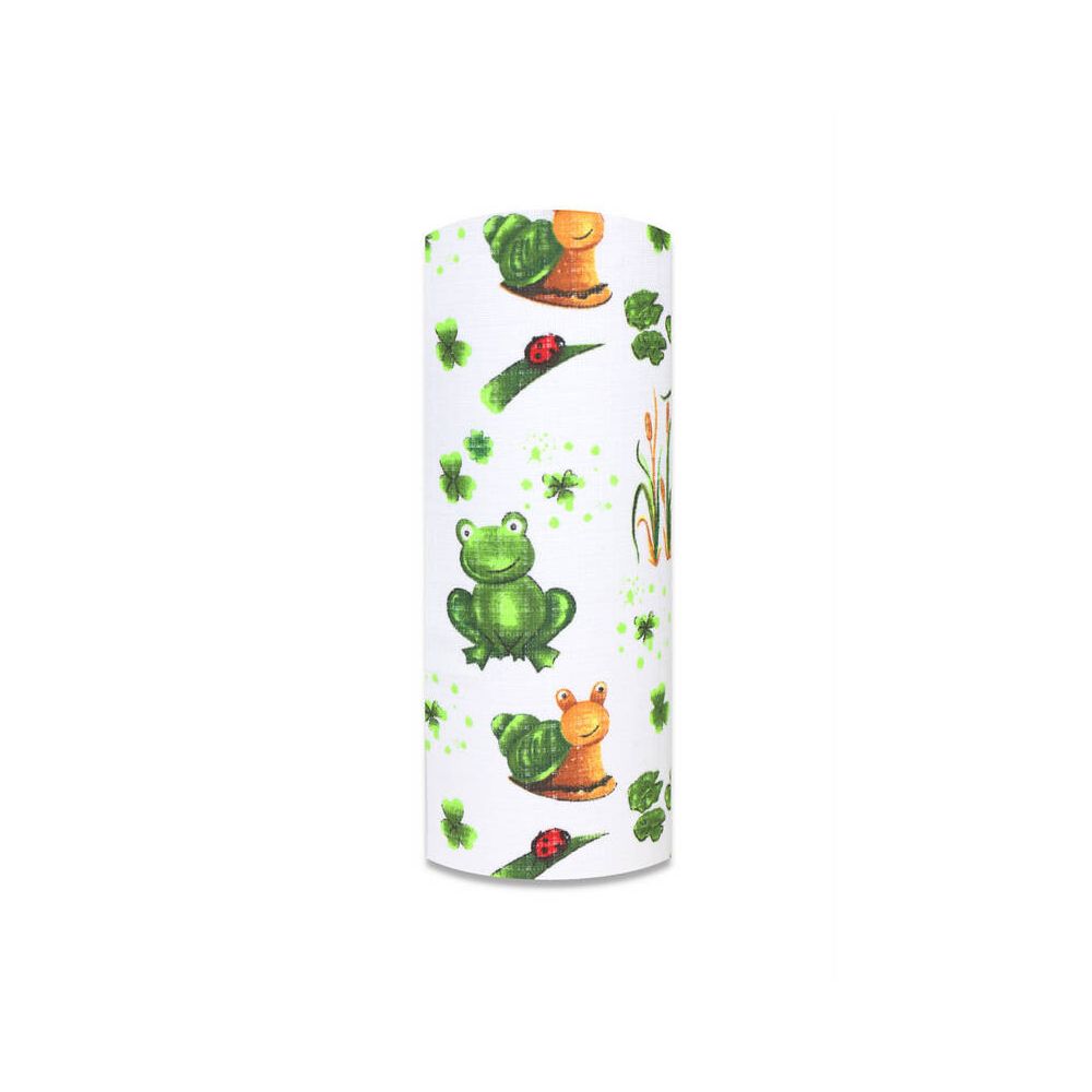 Sauskelnės - 12455 - TETRA PRINT - EGA - FROGS - GREEN - dydis 70x80 cm