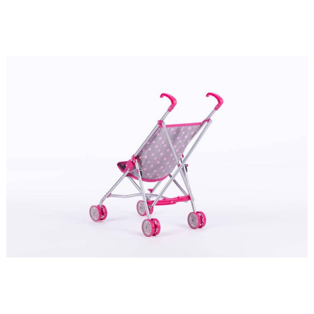 Lėlės vežimėlis - 9302 - LILY - BLACK AND PINK DREAMS
