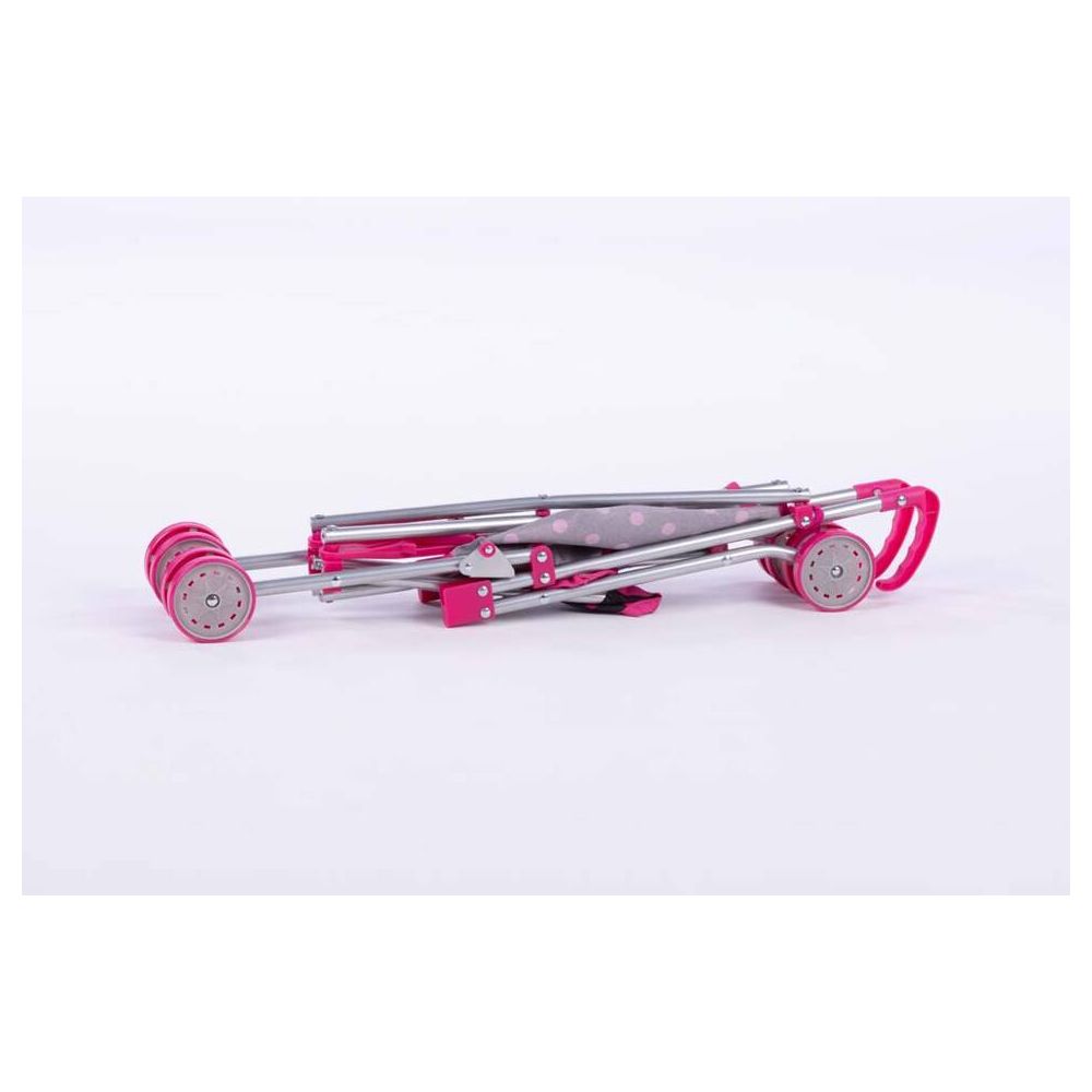 Lėlės vežimėlis - 9302 - LILY - BLACK AND PINK DREAMS