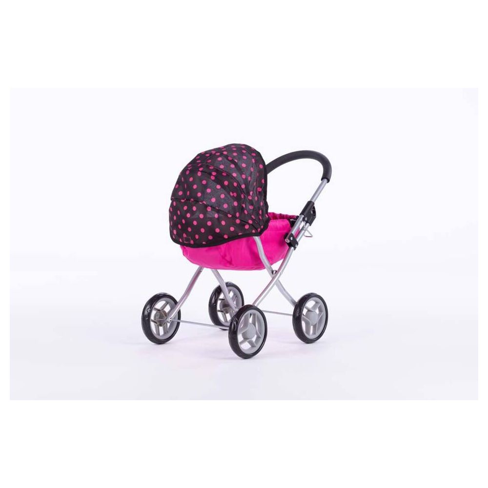 Lėlės vežimėlis - 9325 - SUSIE - BLACK AND PINK DREAMS