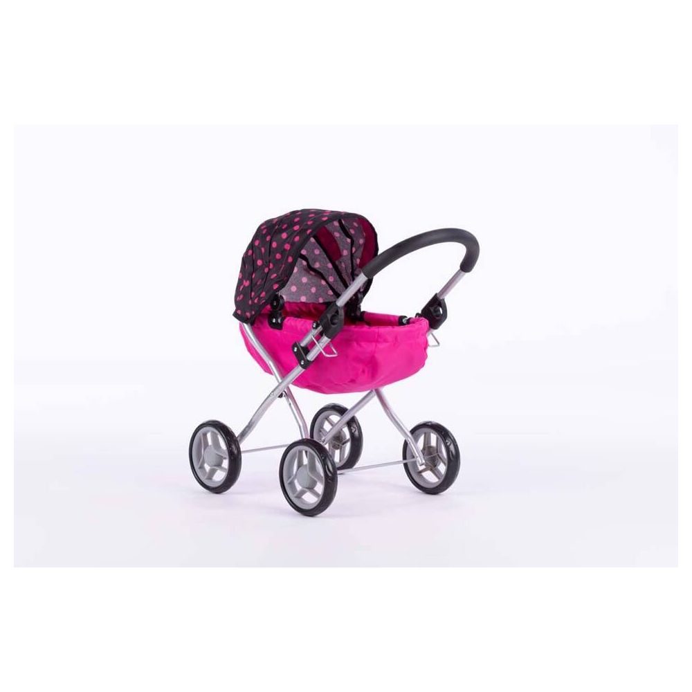 Lėlės vežimėlis - 9325 - SUSIE - BLACK AND PINK DREAMS