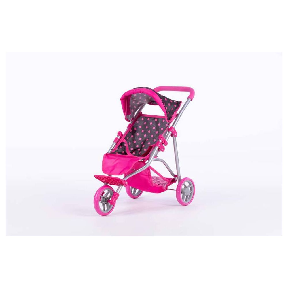 Lėlės vežimėlis - 9326 - KATE - BLACK & PINK