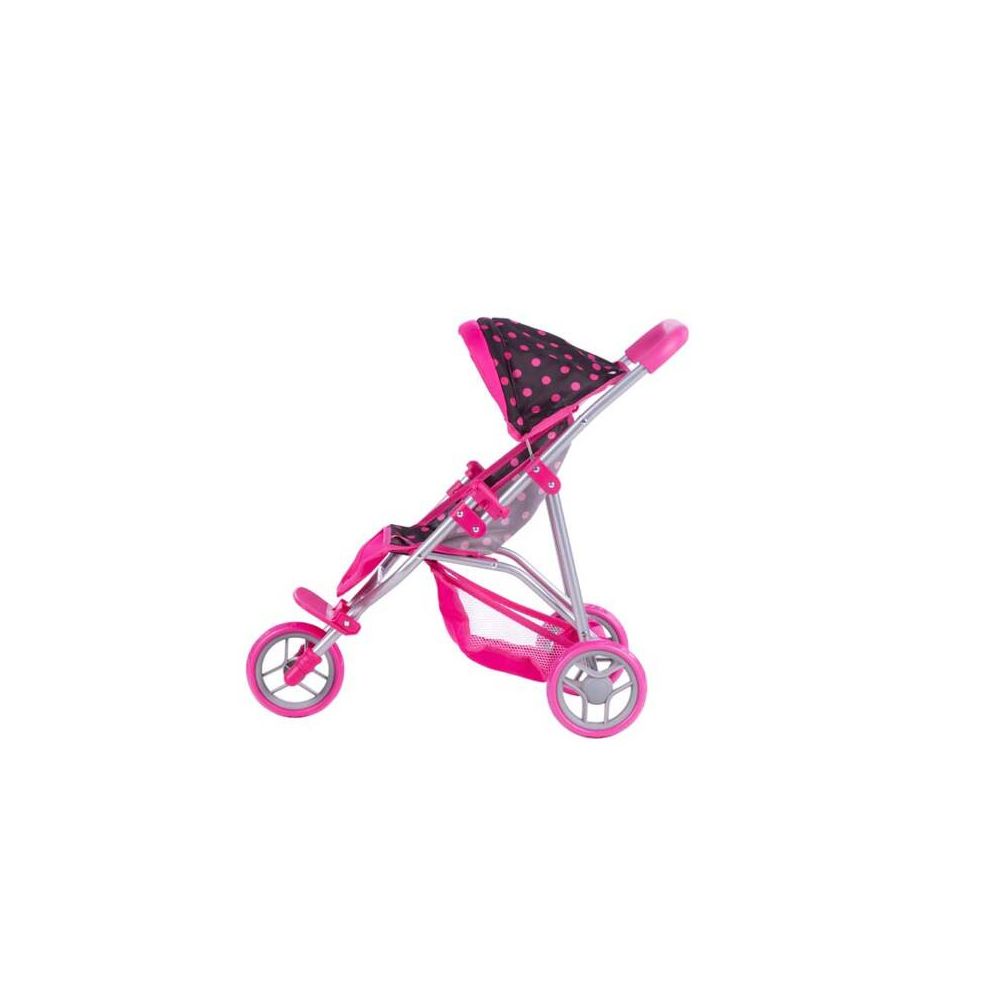 Lėlės vežimėlis - 9326 - KATE - BLACK & PINK