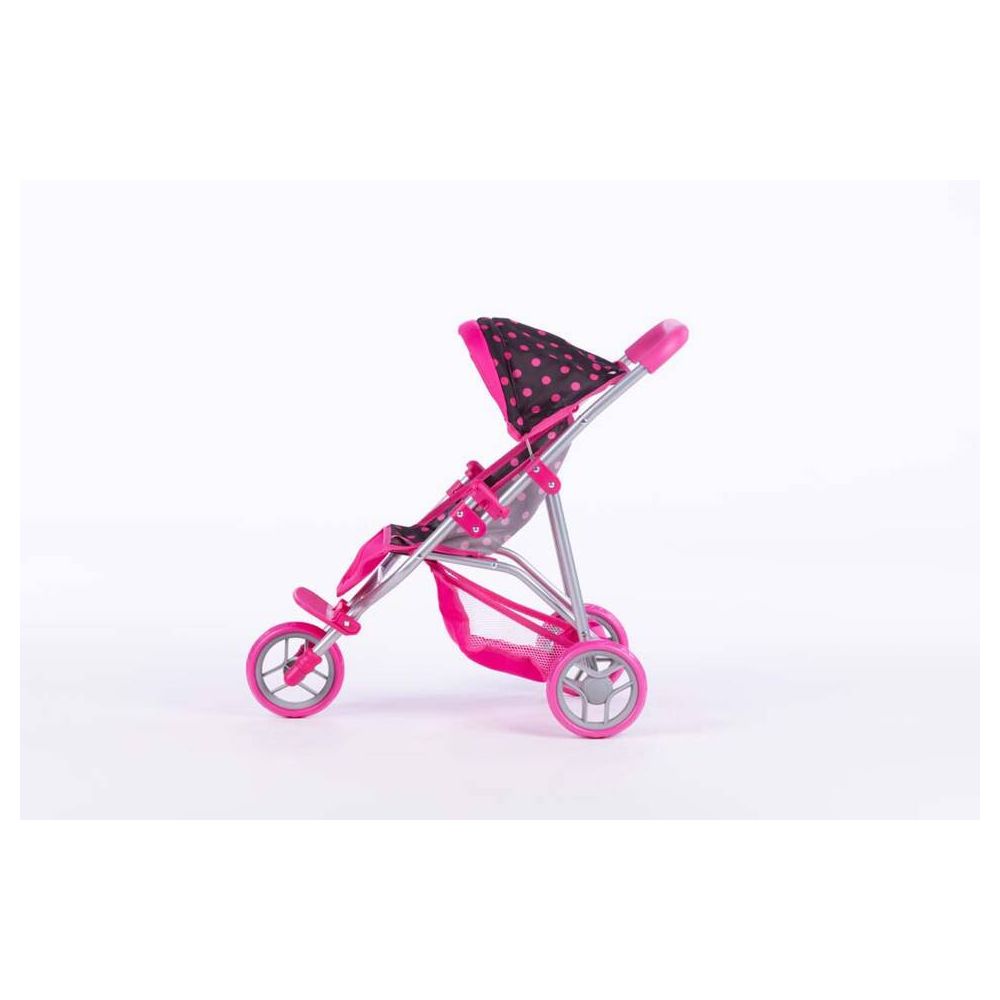 Lėlės vežimėlis - 9326 - KATE - BLACK & PINK
