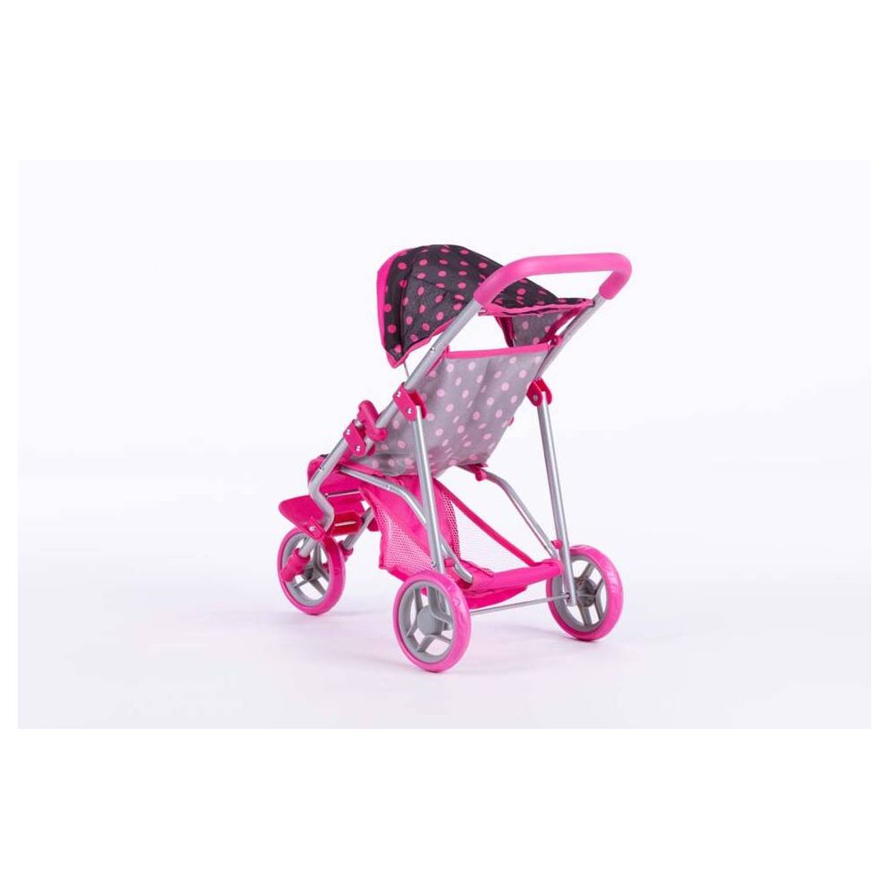 Lėlės vežimėlis - 9326 - KATE - BLACK & PINK