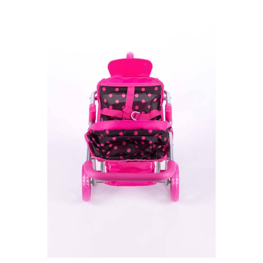 Lėlės vežimėlis - 9326 - KATE - BLACK & PINK