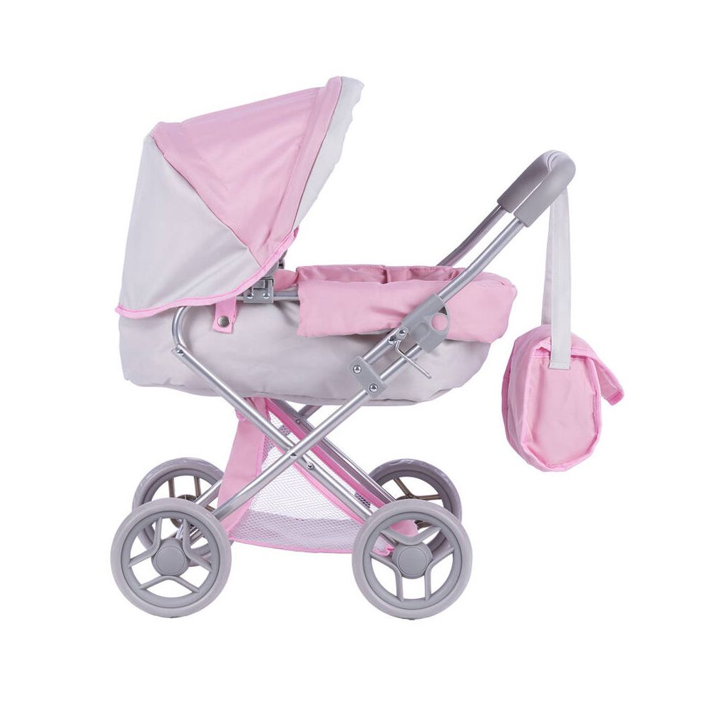 Lėlės vežimėlis - 9369 - ALICE - ŠVIEŽASIS PUSH IR GRAY
