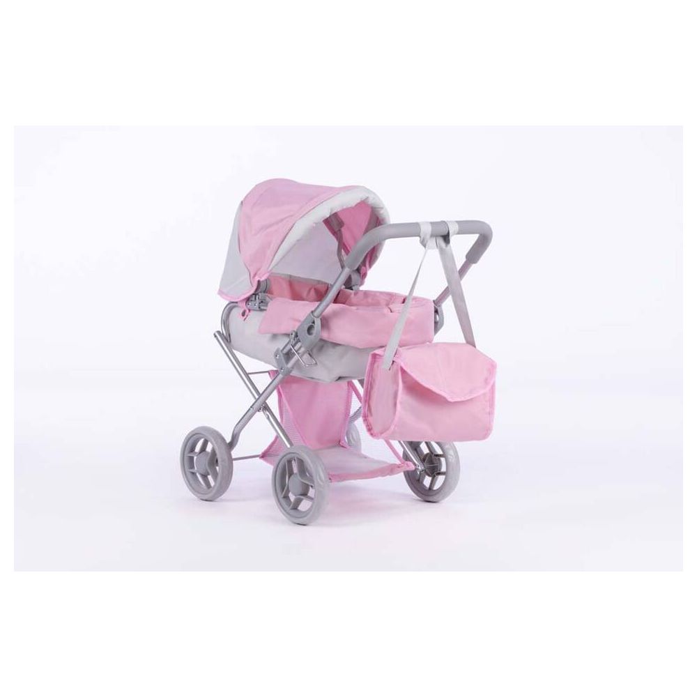 Lėlės vežimėlis - 9369 - ALICE - ŠVIEŽASIS PUSH IR GRAY