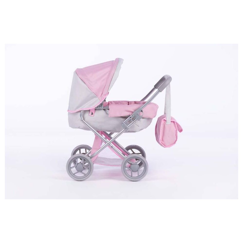 Lėlės vežimėlis - 9369 - ALICE - ŠVIEŽASIS PUSH IR GRAY