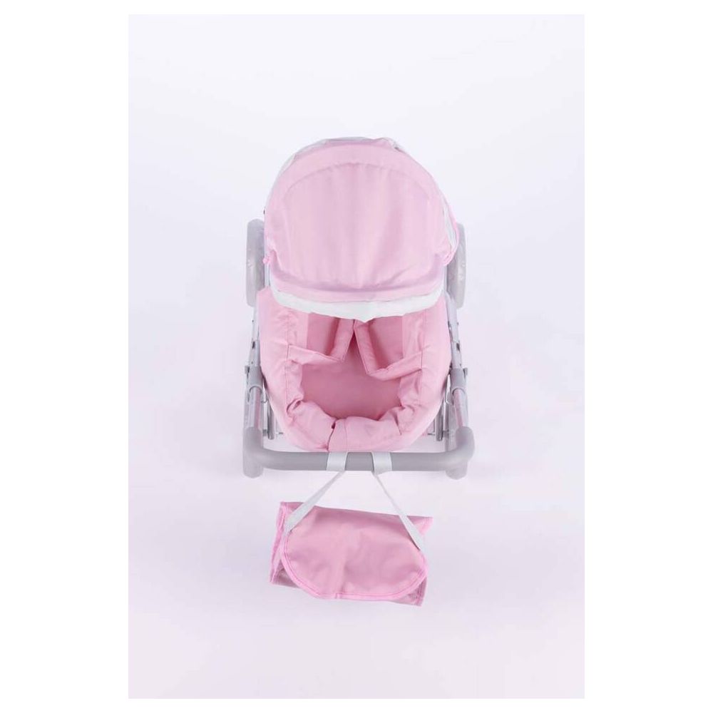 Lėlės vežimėlis - 9369 - ALICE - ŠVIEŽASIS PUSH IR GRAY