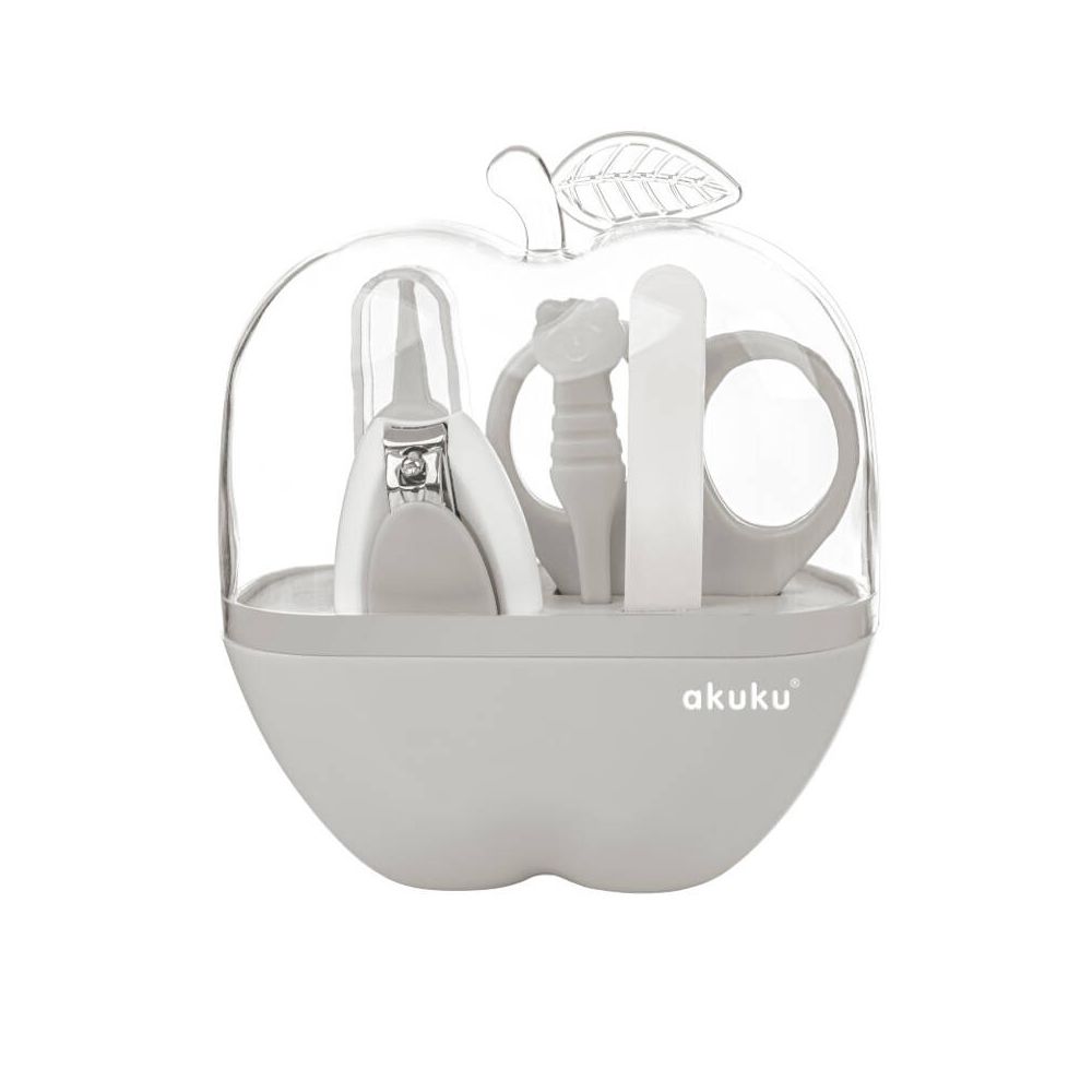 A0473 "APPLE" DĖKLO PRIEŽIŪROS RINKINYS PILKOS SPALVOS
