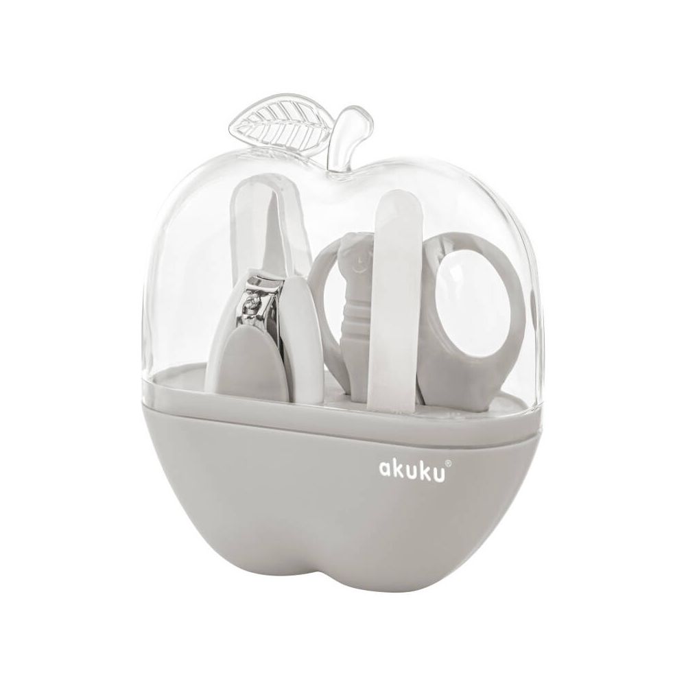A0473 "APPLE" DĖKLO PRIEŽIŪROS RINKINYS PILKOS SPALVOS