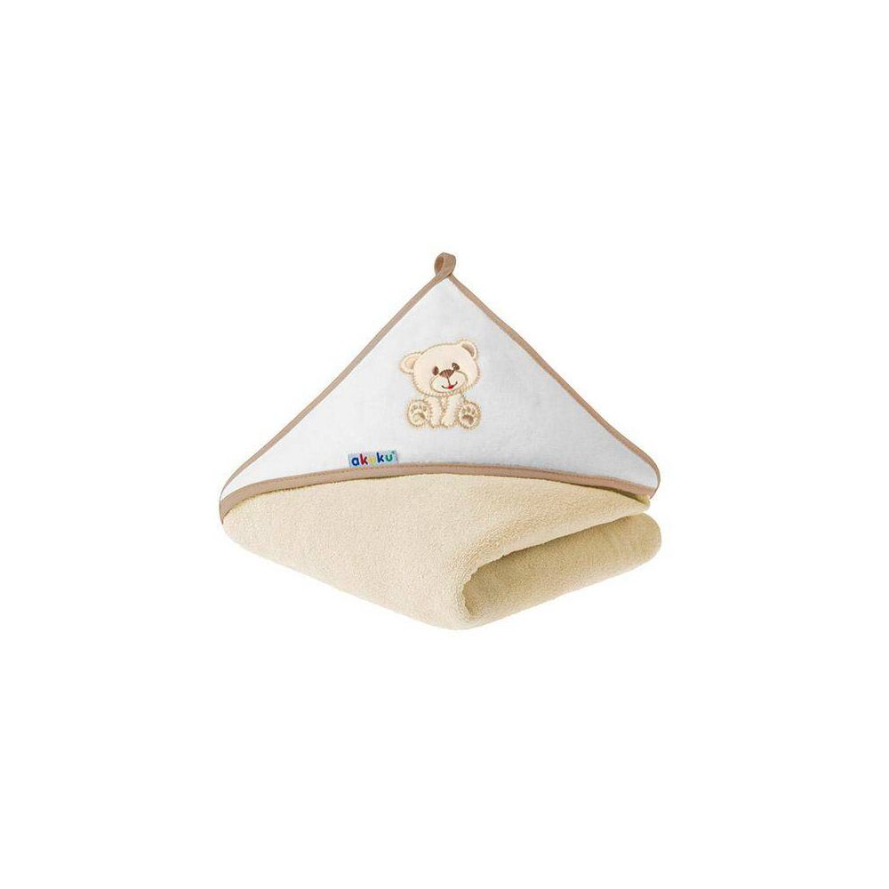 Rankšluostis su gobtuvu Akuku Bear 100x100, ECRU A1252