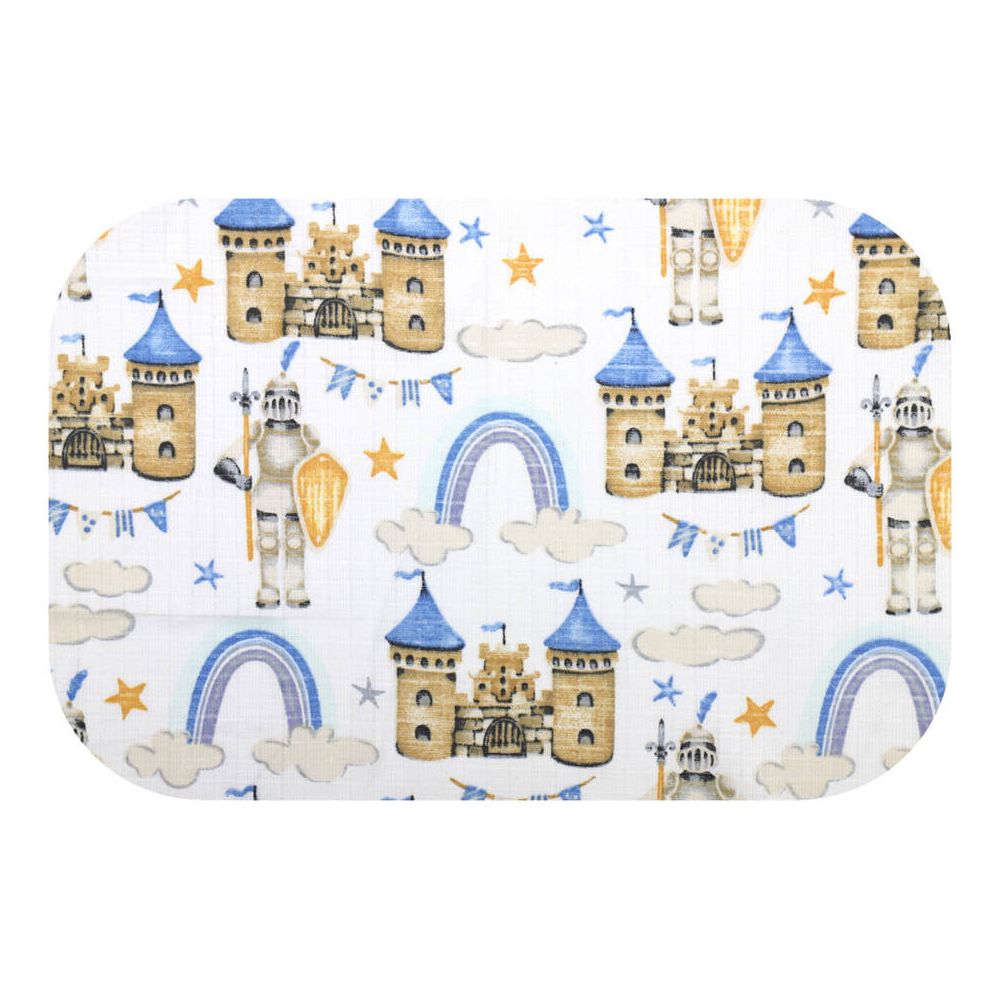 Sauskelnės - 3766 - TETRA PRINT - EGA - CASLE - BLUE - dydis 70x80 cm
