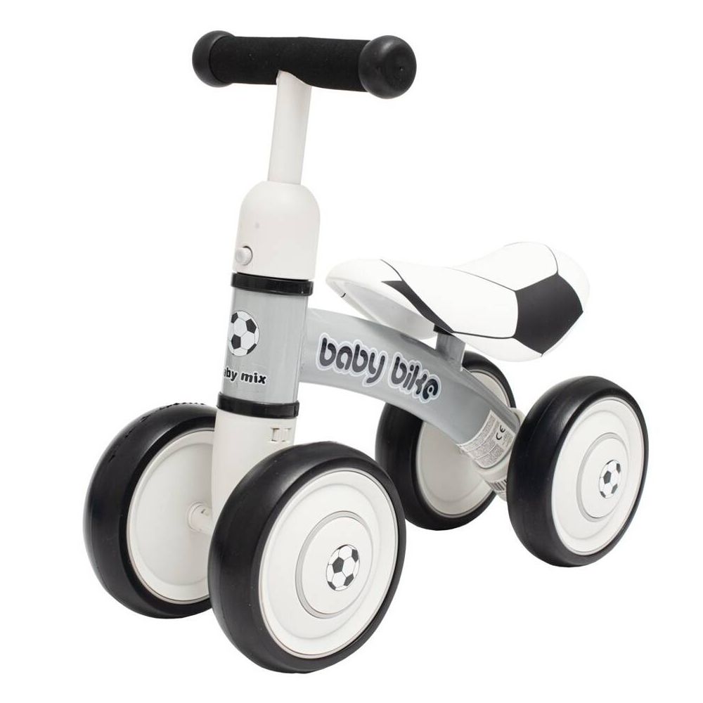 Balansinis dviratukas Ride-on - 51009 - BABY BIKE - FOOTBALL - BLACK / WHITE