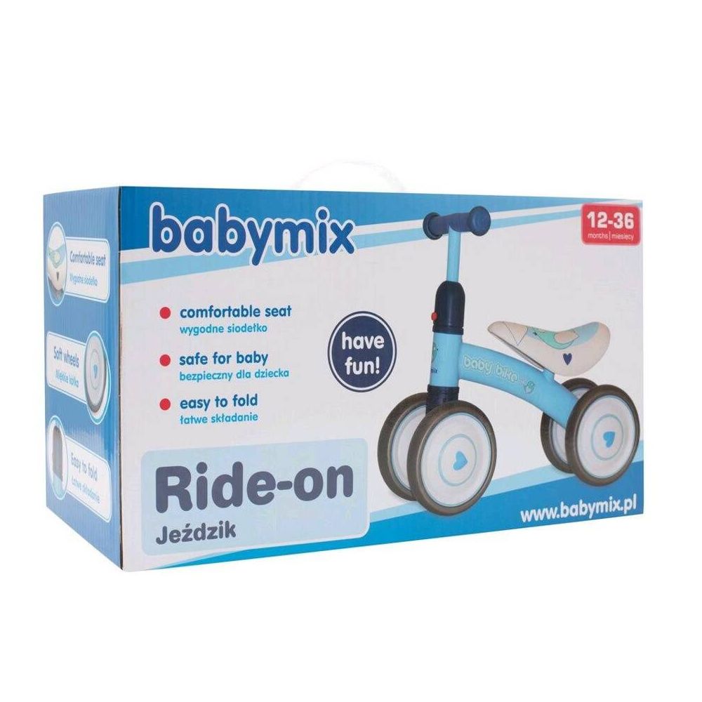 Balansinis dviratukas Ride-on - 51009 - BABY BIKE - FOOTBALL - BLACK / WHITE