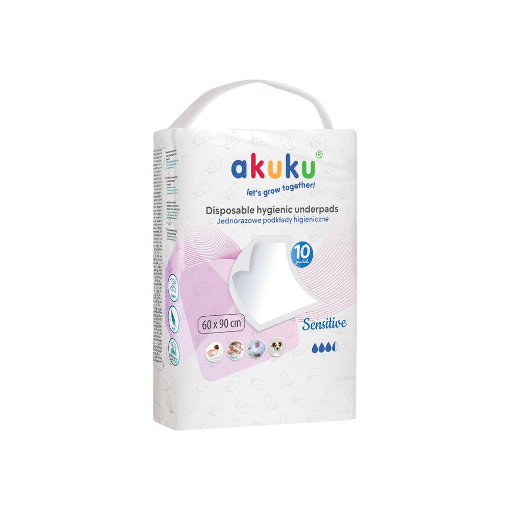 Multifunctional Hygienic Disposable Underpads - A0501 - 10 pcs - size 60x90 cm