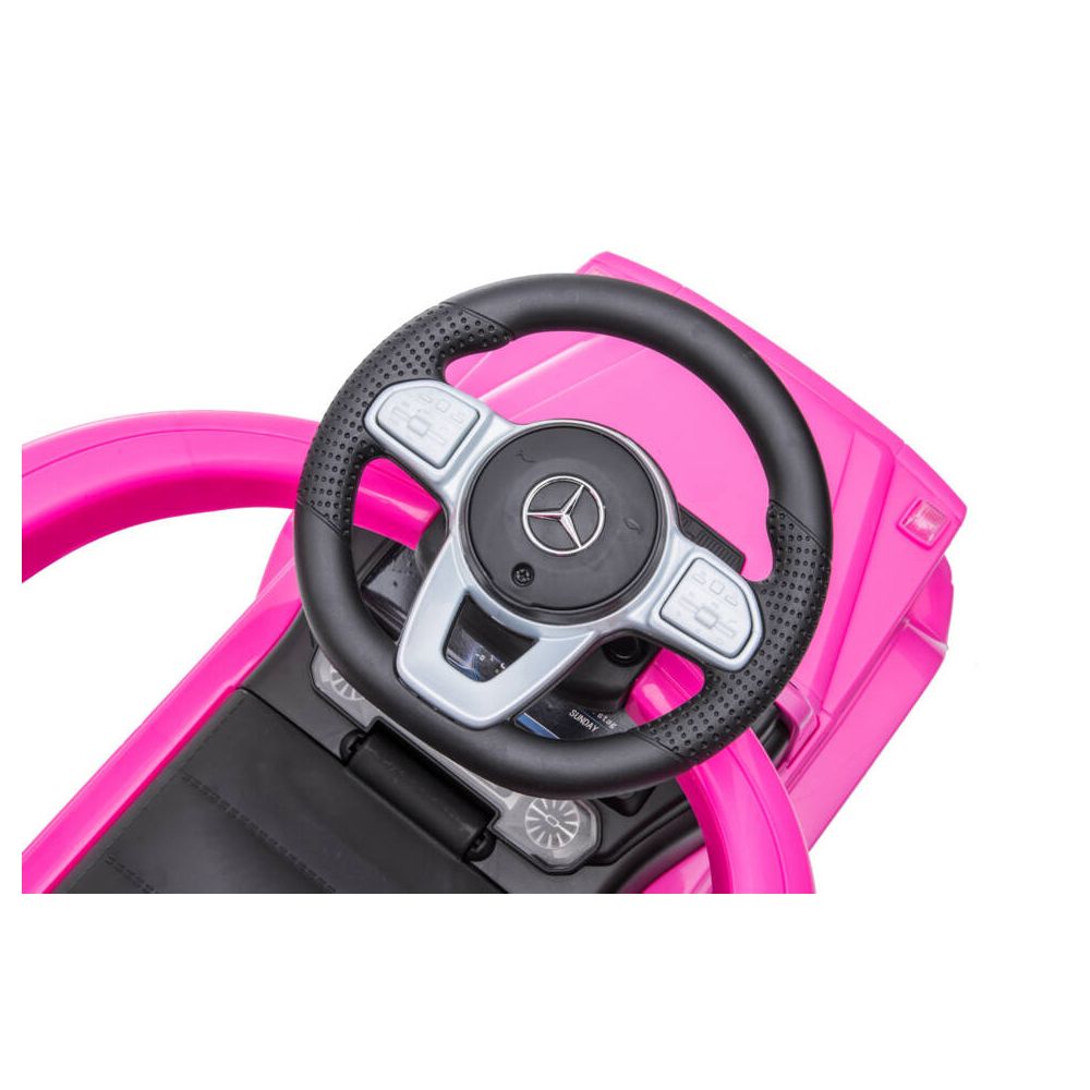 Paspiriama mašinėlė - 653 R - guminiai ratai - MERCEDES G350D - PINK