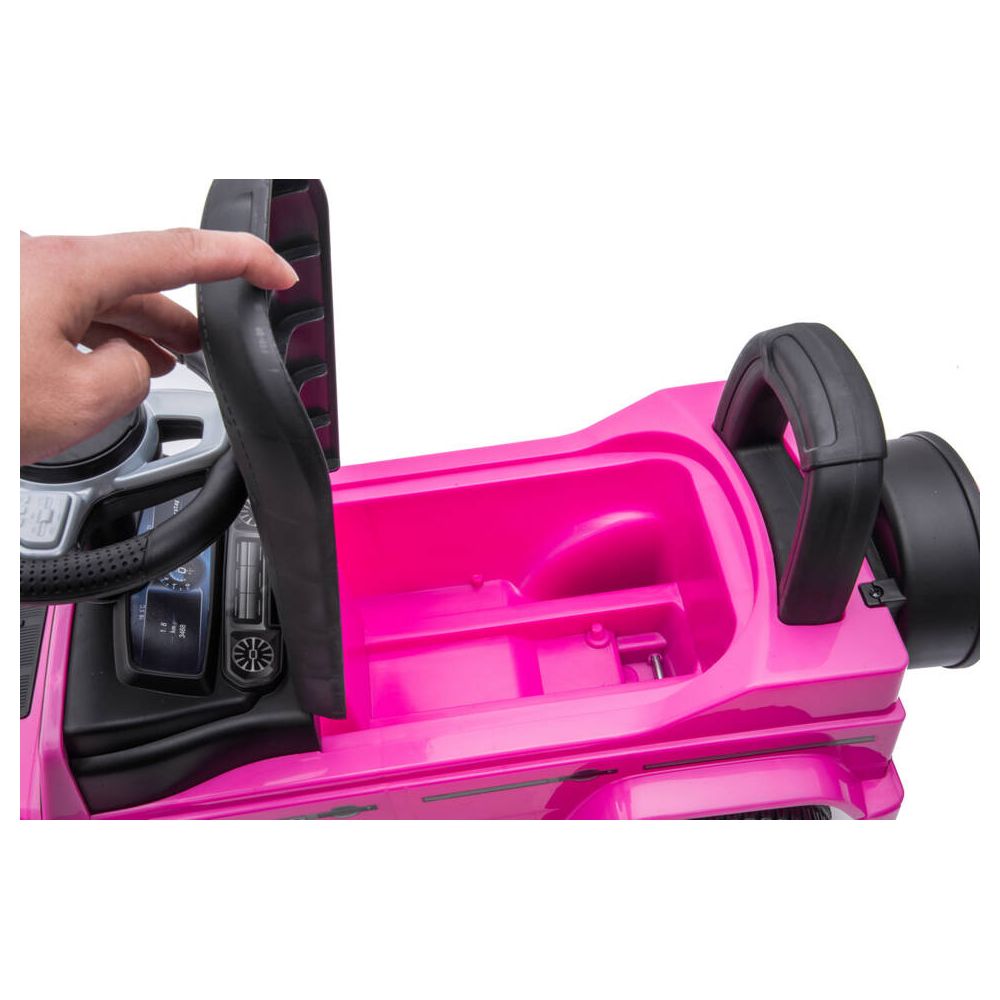 Paspiriama mašinėlė - 653 R - guminiai ratai - MERCEDES G350D - PINK