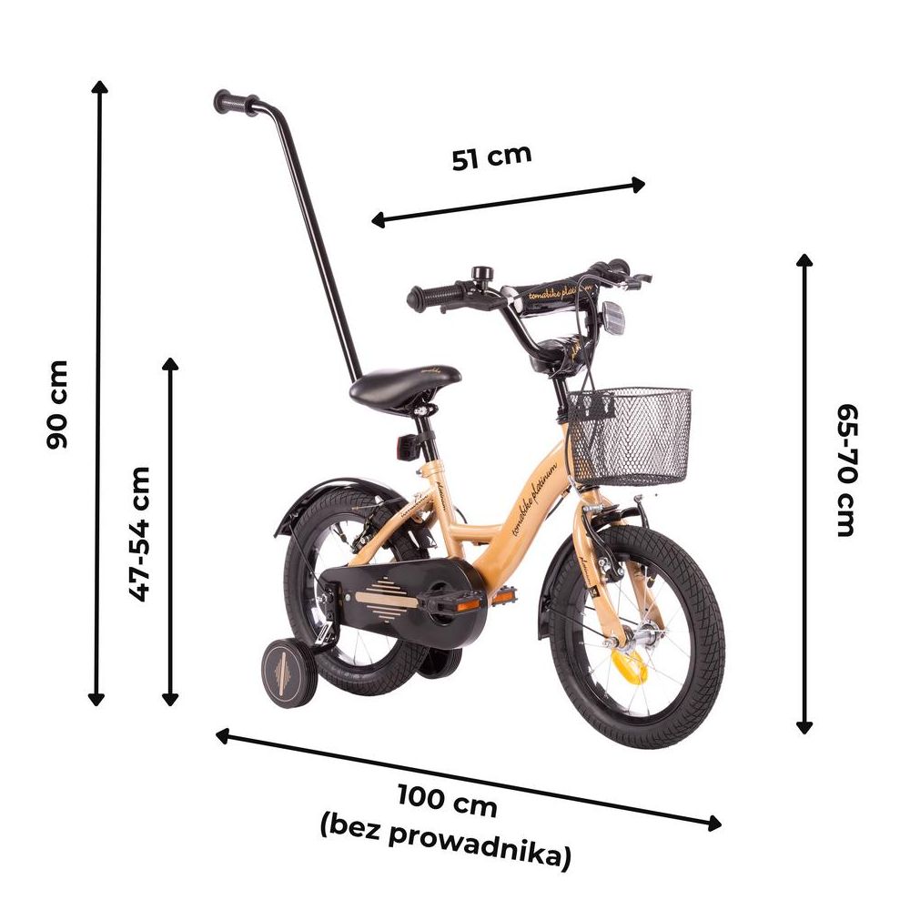 Bicycle - XXIV - TOMABIKE 14" PLUS - PLATINUM - GOLD